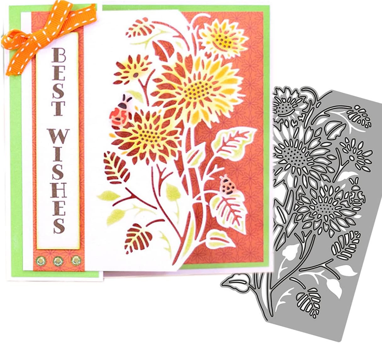 Mvchifay Cutting Dies Metal Stencils Scrapbooking Tool DIY Craft Carbon Steel Embossing Template for Paper Card Making (Flowers Frame-9.5x15.5cm) : Arts, Crafts & Sewing