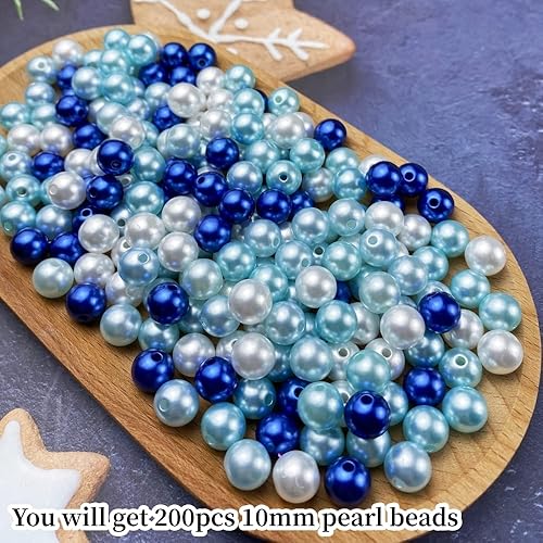 Miniatura 10 de Cuentas de perlas, 4000 cuentas para manualidades, perlas sueltas de 0.118 pulgadas (0.118 in), cuentas espaciadoras redondas para aretes, pulseras,