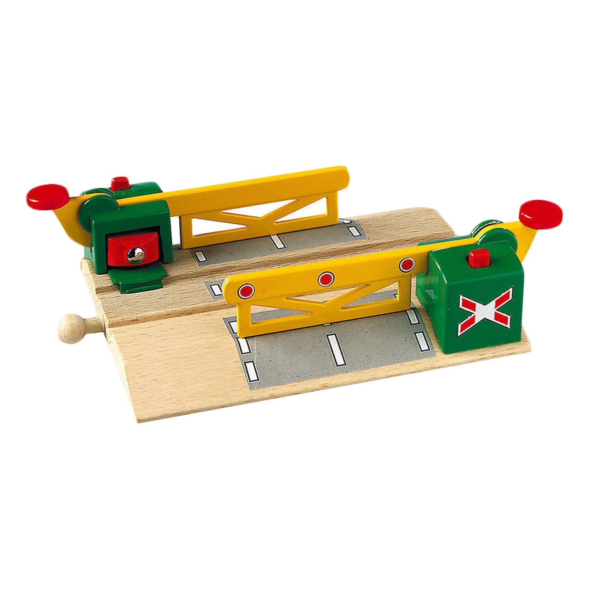BRIO World 33578 Sprechender Bahnhof Eisenbahn Zubehör mit Aufnahmefunktion – Kleinkinderspielzeug empfohlen ab 3 Jahren & Bahn 33750 - Magnetische Kreuzung