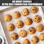 Baking Sheet Cookie Sheet Set of 2, Umite Chef Stainless Steel Baking Pans Tray Professional 16 x 12 x 1 inch, Non Toxic & Healthy, Mirror Finish & Rust Free, Easy Clean & Dishwasher Safe