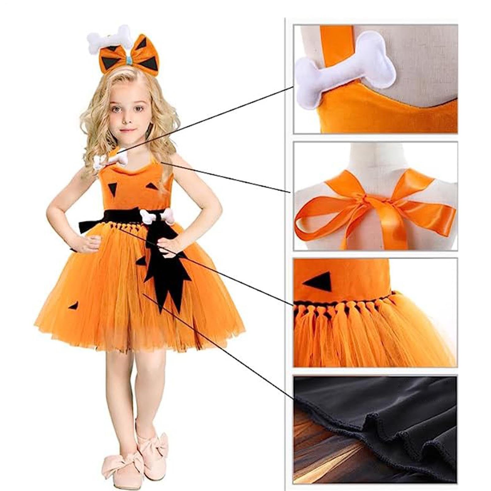 Costumi per ragazze con fascia Halloween Tutu Principessa Tulle Dress