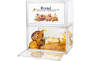 RISICULIS Large Bread Box for Countertop