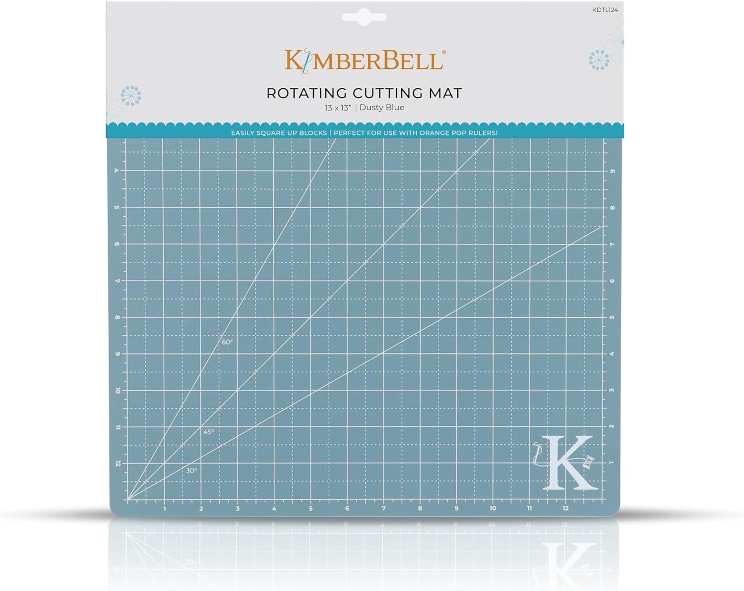 Kimberbell 360 Rotating Cutting Mat - Self Healing Mat for Fabric and Crafts, Rotary Cutting Board for Craft, Rotary Fabric Cutting Mat, Quilting Supplies