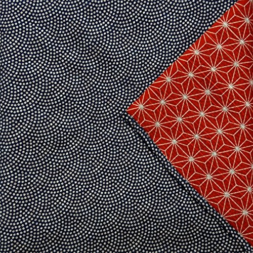 JAPONMANIA - Furoshiki réversible 50x50 - Seigaha et Asanoha Cover