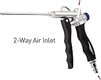 Vista 7 de Capri Tools pistola de aire de 2 vías con flujo de aire ajustable y boquilla extensible