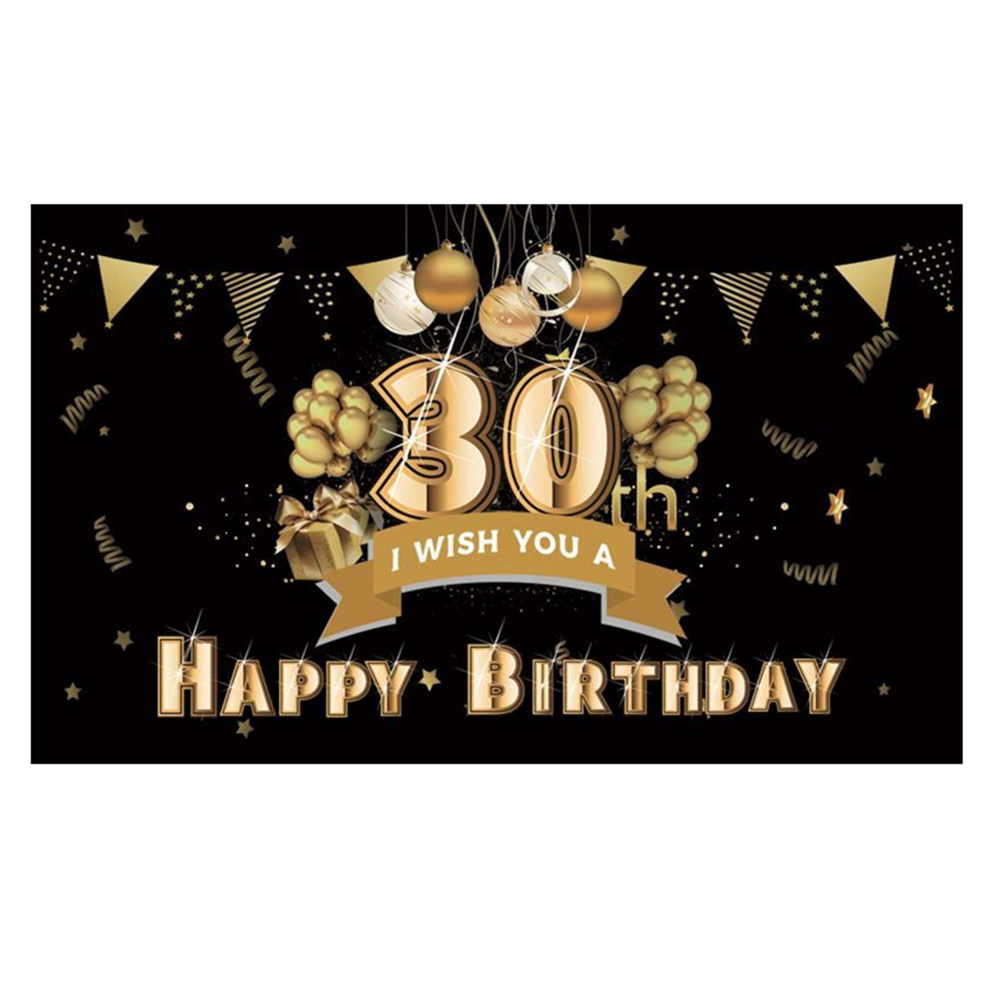 Stormflagchina manufacturer HAPPY BIRTHDAY''50'' Flag 3x6ft 100D Polyester with 4 corners each Brass Grommet and Double Stitched