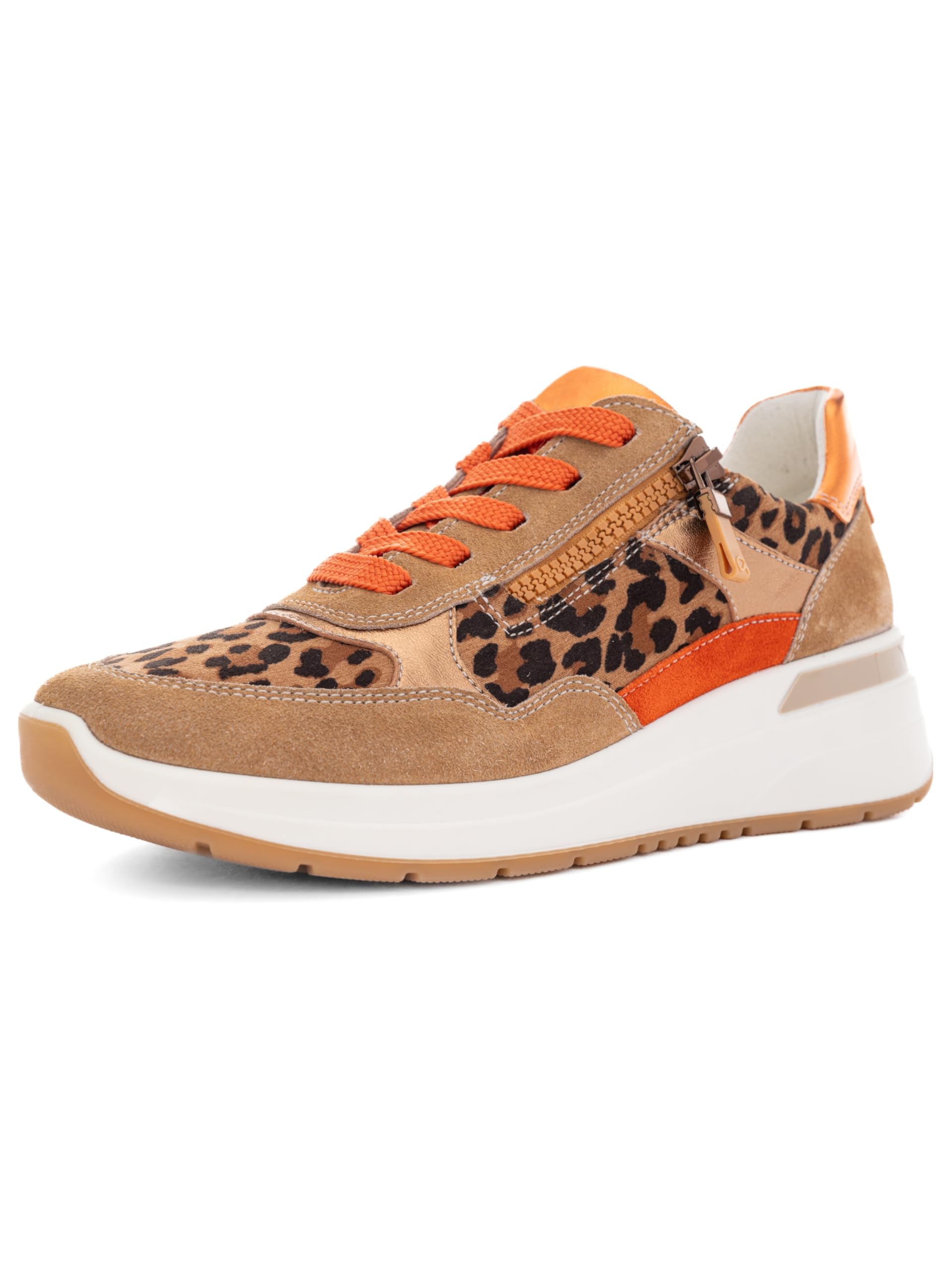 ARA Women Garda Sneaker, Biscuit Natural Whisky Poppy Jaffa, 40 EU Weit