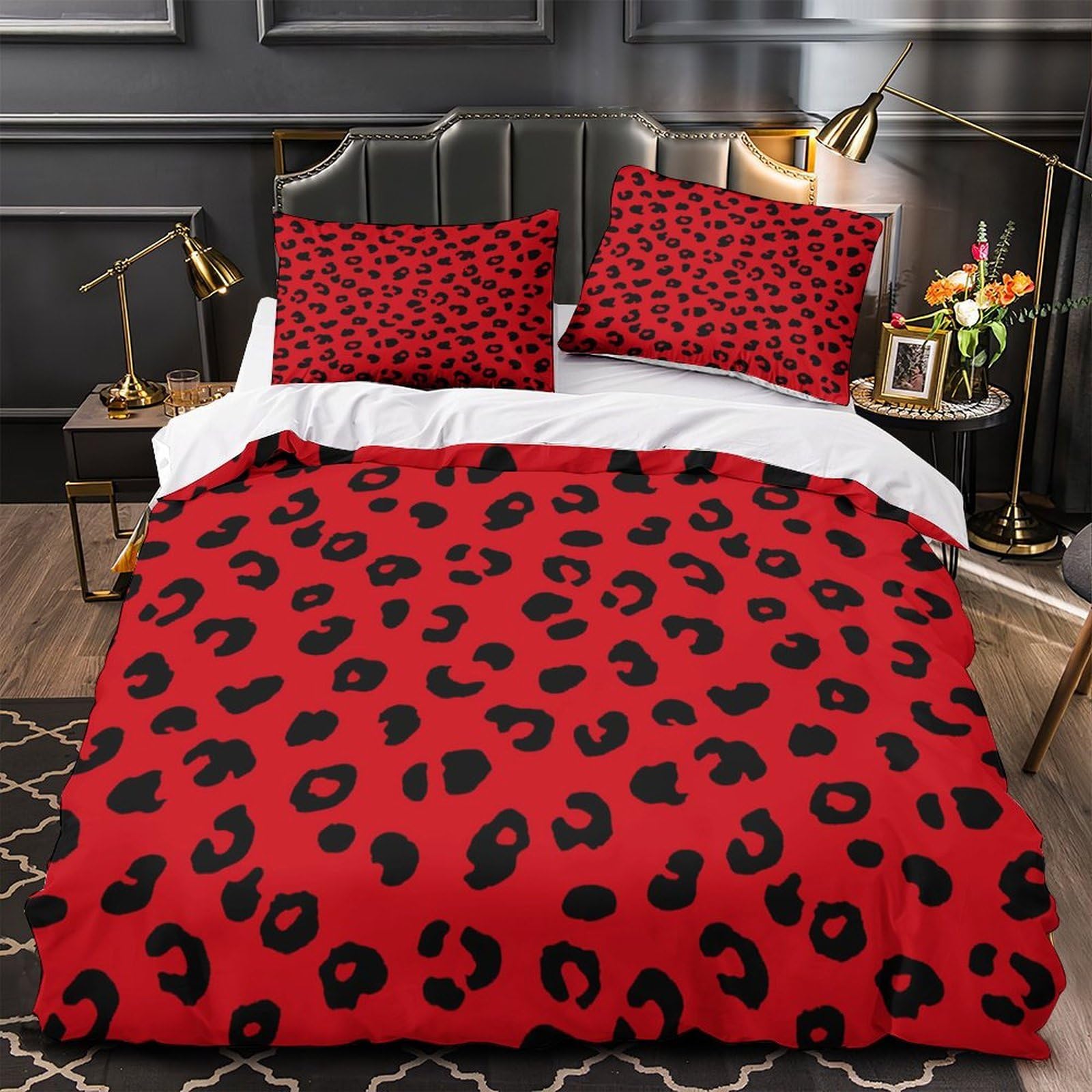 Housse de couette léopard pour une chambre style sauvage