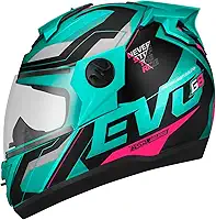 CAPACETE FECHADO PRO TORK EVOLUTION 788 G8 EVO FOSCO VERDE TURQUESA - PINK TAM. 56