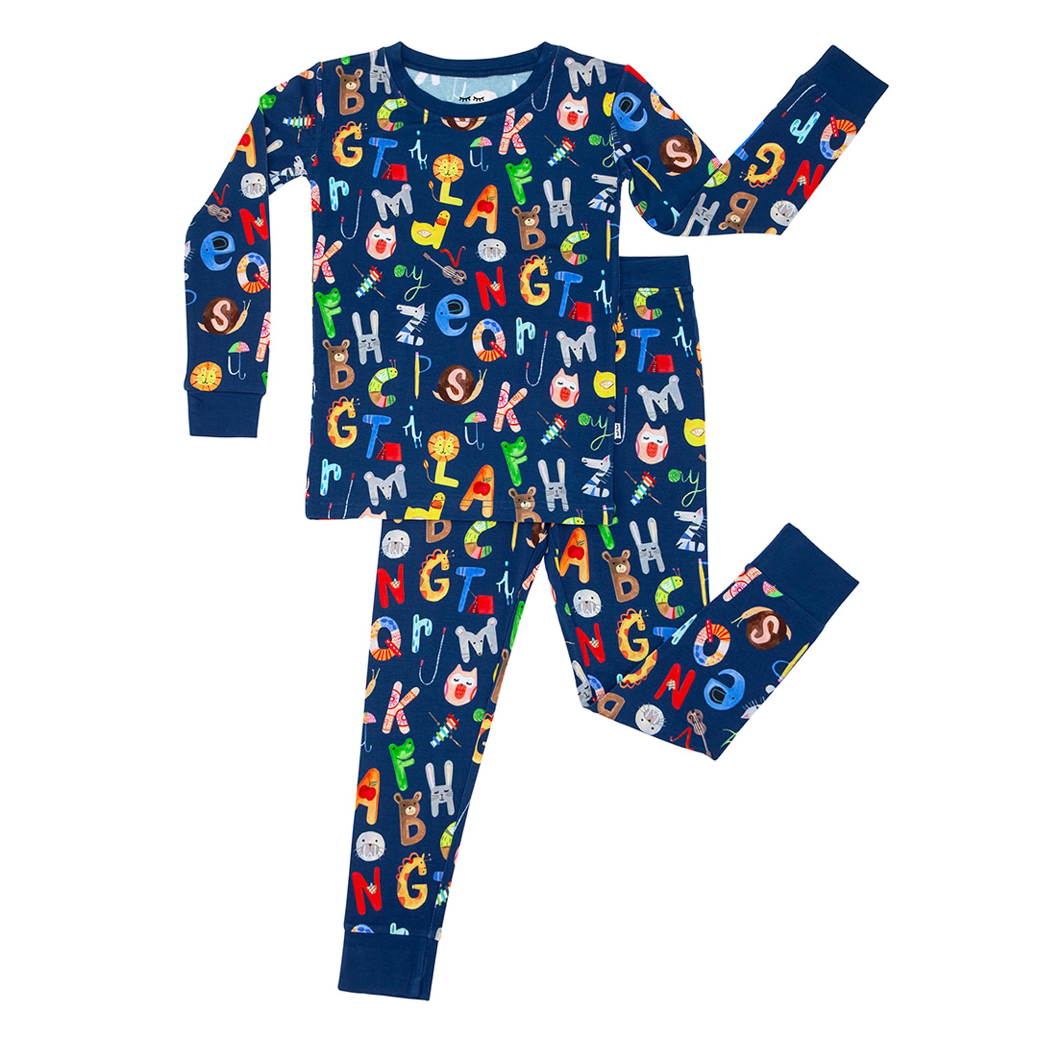 Little Sleepies Two-Piece Pajama Set, Viscose from Bamboo, Toddler Kids PJs