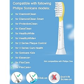 FutulkyUS Kids Replacement Brush Heads for Philips Sonicare: Electric Soft Toothbrush Head Compitable with 4100, Standard Head for Boy Girl Over 7 Years Old, 6 Pack