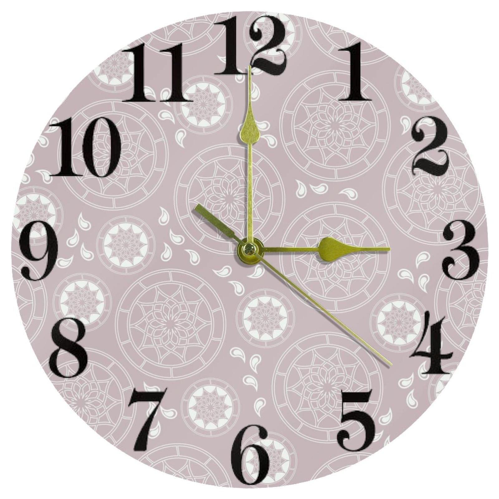 Horloge murale sans tic-tac éliminant les bruits de mécanisme pour un sommeil réparateur