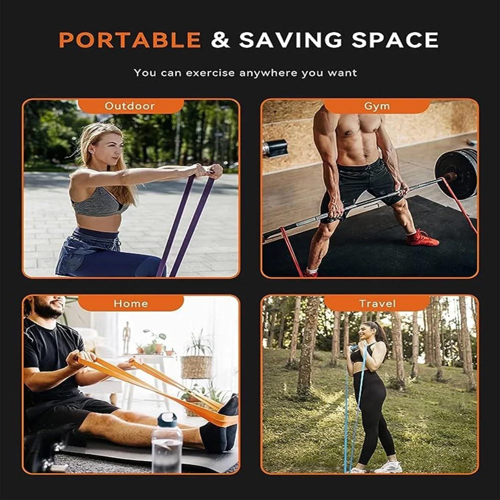 Widerstandsband Elastische Widerstandsbänder, Sport-Workout-Shaping-Bänder, Trainingsunterstützung, Stretching for Männer und Frauen, Fitnessgeräte for das Heim-Fitnessstudio