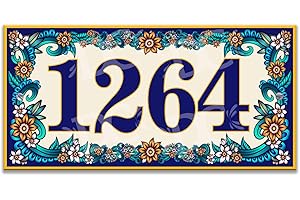 Exquisite Ceramic Tile House Number Plaque: Adorn Your Abode with Style and Visibility