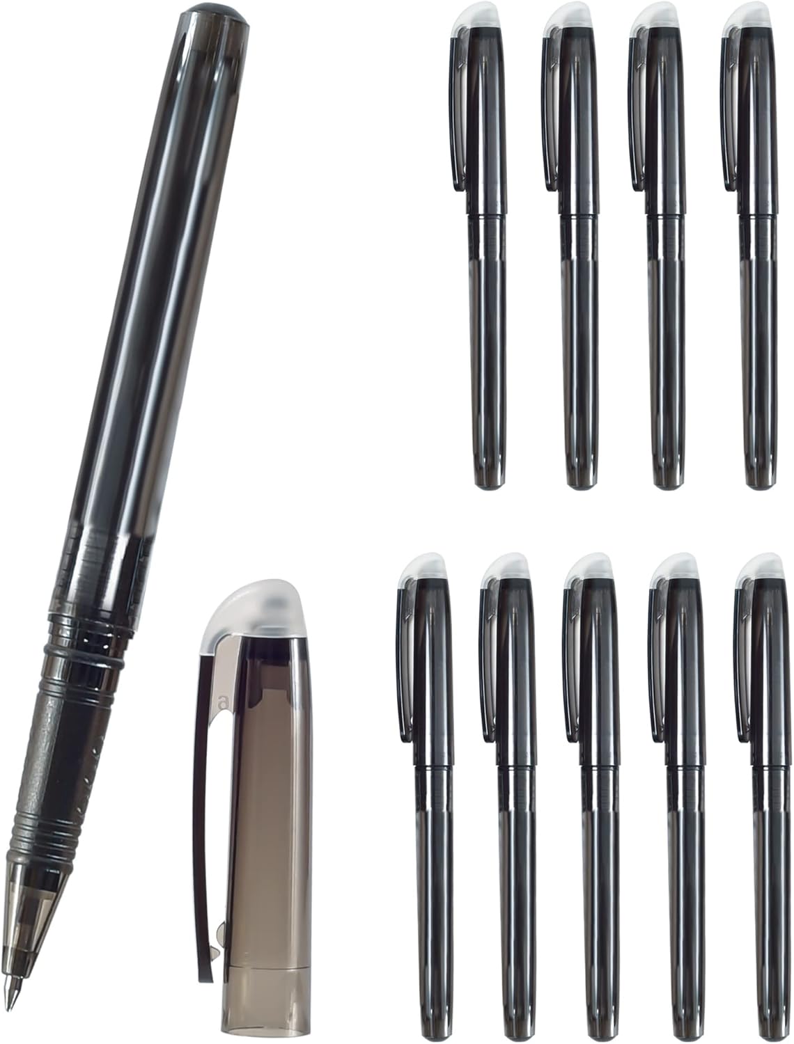 NETONDA 10er Radierbarer Kugelschreiber Schwarz Tintenroller Radierbar