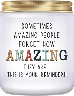 KLL Gifts for Women - You're Amazing Candle - Christmas Gifts for Women, Birthday Gift Thank You Inspirational Appreciation Gift for Woman Mom Coworker Sister Wife - Lavender Scented Candle