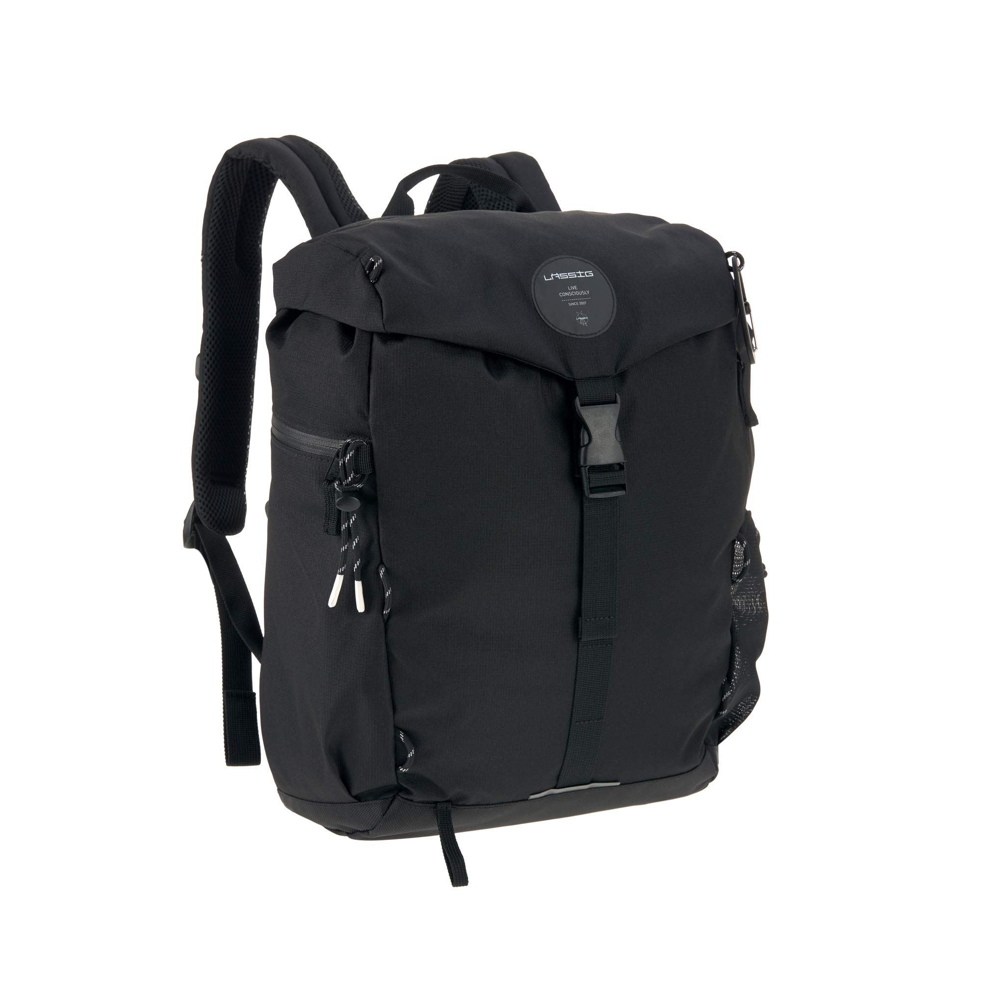 Lässig 1103026000 Green Label Outdoor Backpack Black, czarny, 850 g