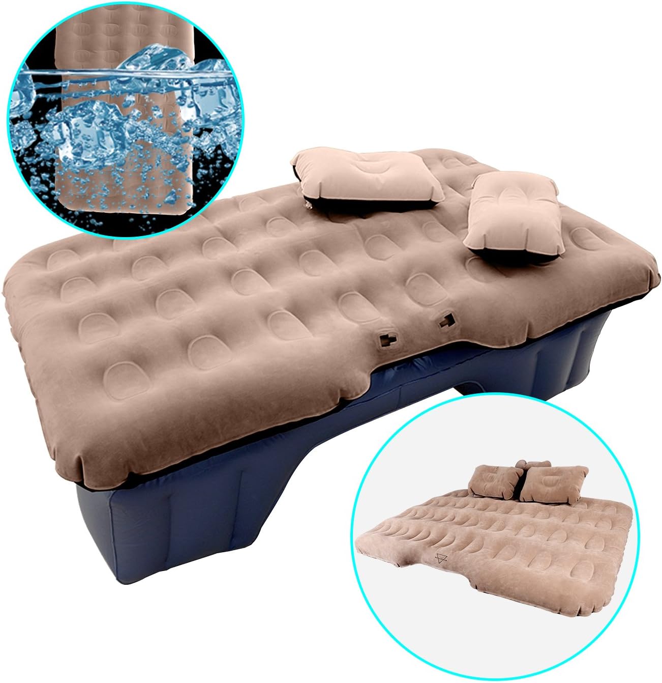 3rd Generation Heavy Duty Universal Car Inflatable Mattress Multifunctional Outdoor Travel Car Air Bed Back Seat Extended Mattress