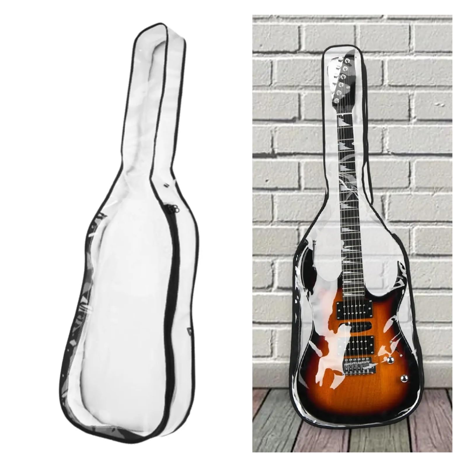 Custodia Chitarra Custodia protettiva antipolvere for chitarra acustica da 39 pollici, trasparente, for classica
