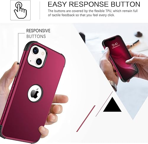 Miniatura 5 de BENTOBEN Funda para iPhone 13 Mini, funda para iPhone 13 Mini, resistente 2 en 1, cuerpo completo, resistente, protección a prueba de golpes,