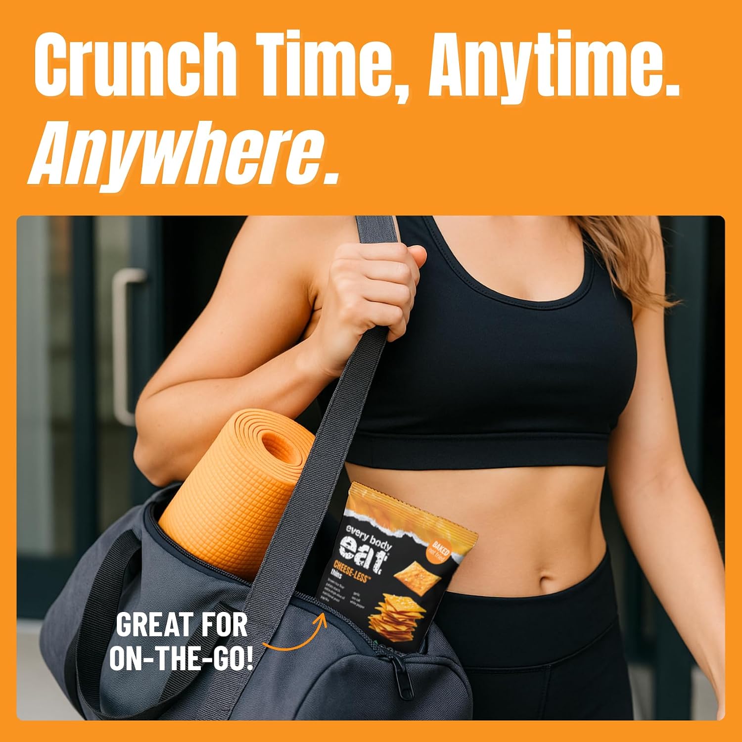 Every Body Eat Snack Thins Cheese-Less - Gluten Free, Dairy Free, Vegan, Seed Oil Free, School Safe Lunch Snacks (20 Count 1.1oz Single Serve) thumbnail