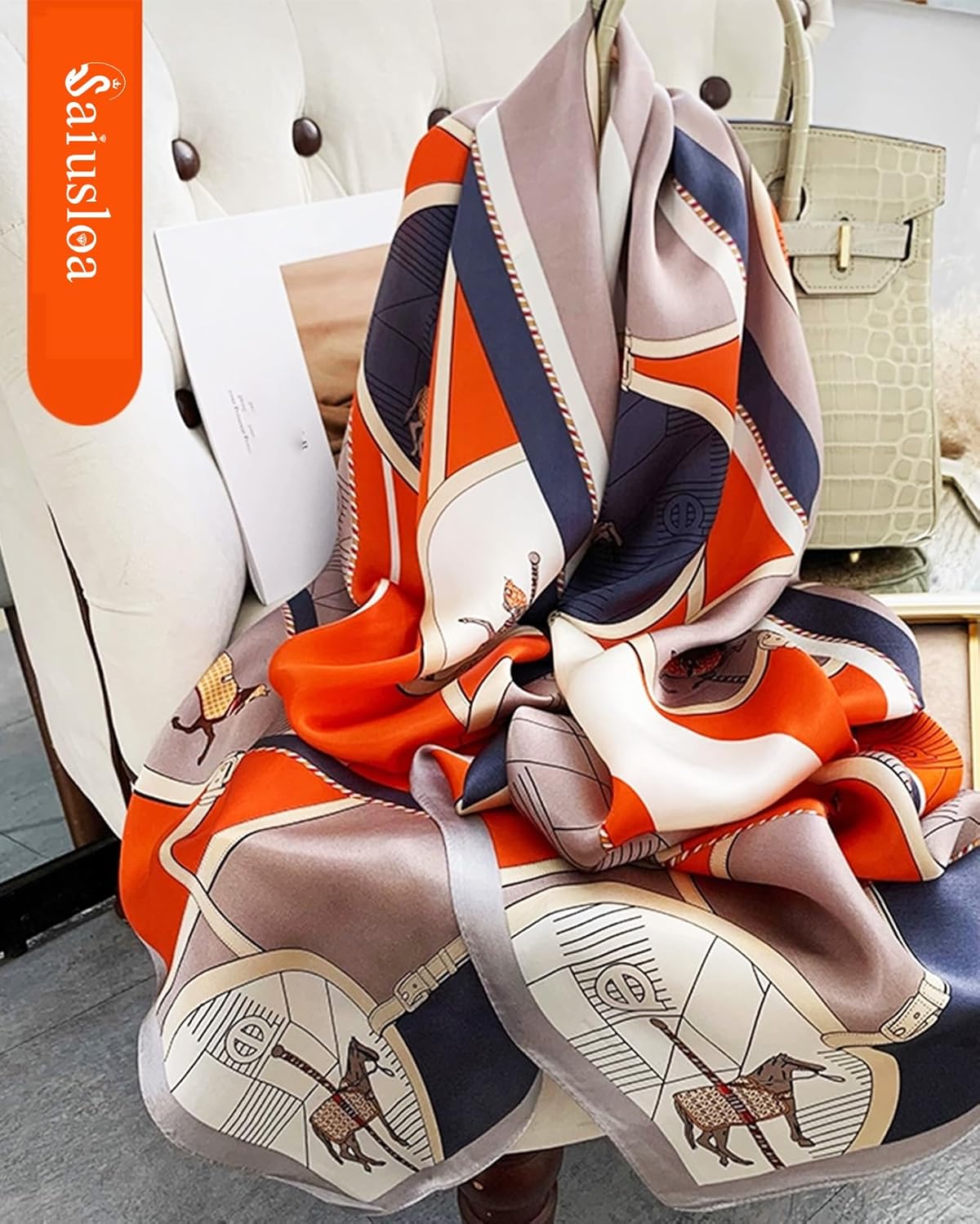 Dress Scarves Shawl Wraps Long Silky Scarf for Women Dressy Fashion Lightweight for Decorative Formal Evening Gowns - Image 6