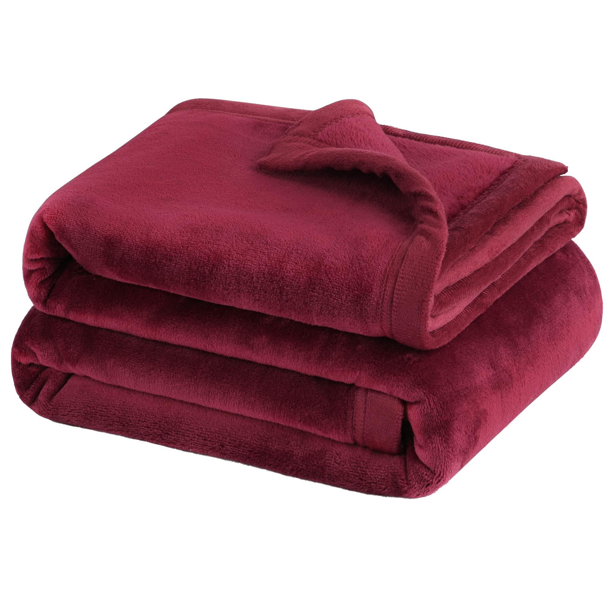 PiccoCasa Flannel Fleece Blanket Soft Lightweight Warm Fuzzy Blanket for All-Seasons