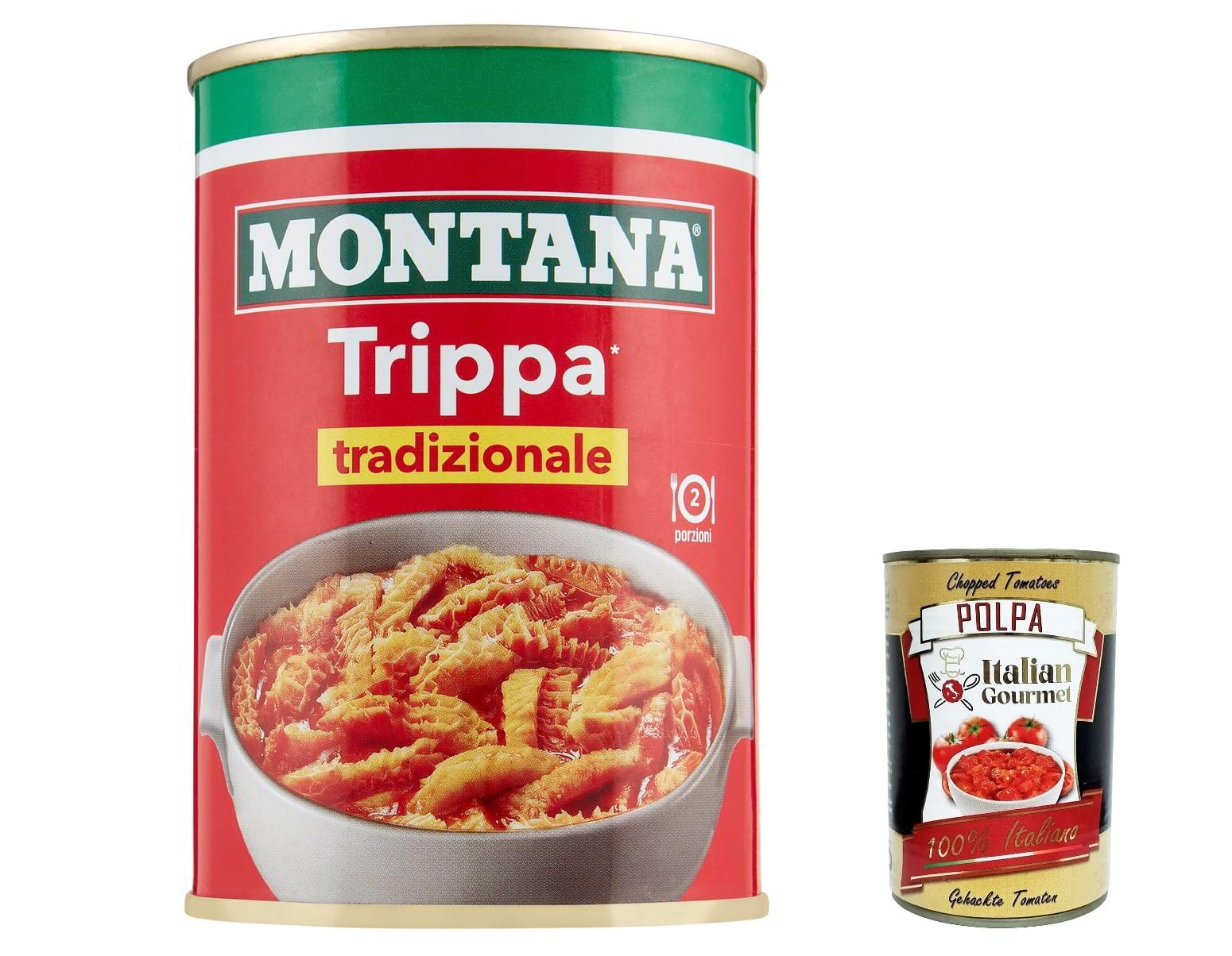 Italian Gourmet Bundle Kutteln Traditionell 12x 420g + Italian Gourmet Polpa Gratis – Italienische Trippa Tradizionale in Tomatensauce, fertiges Gericht, Eintopf, Hausmannskost & Vorrat 5,04kg