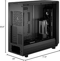 Vista 19 de Fractal Design Meshify 2 XL Negro ATX Flexible Luz Tintado de Cristal Templado Ventana Full Tower Computadora