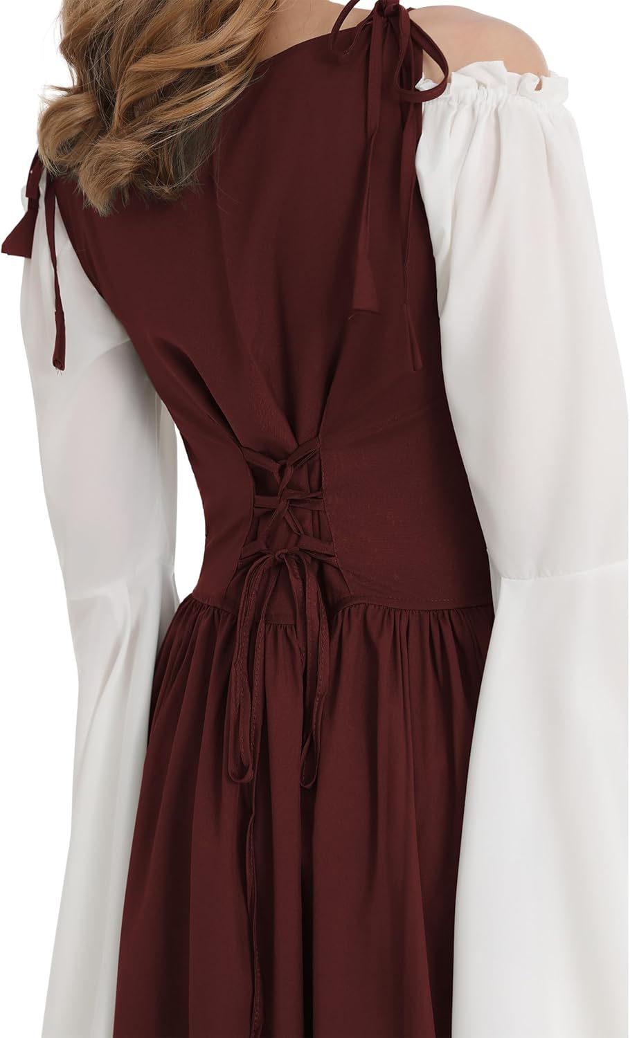 Renaissance Costume for Women Medieval Dress Fairy Costume Halloween Elf Cosplay Costume - Image 6