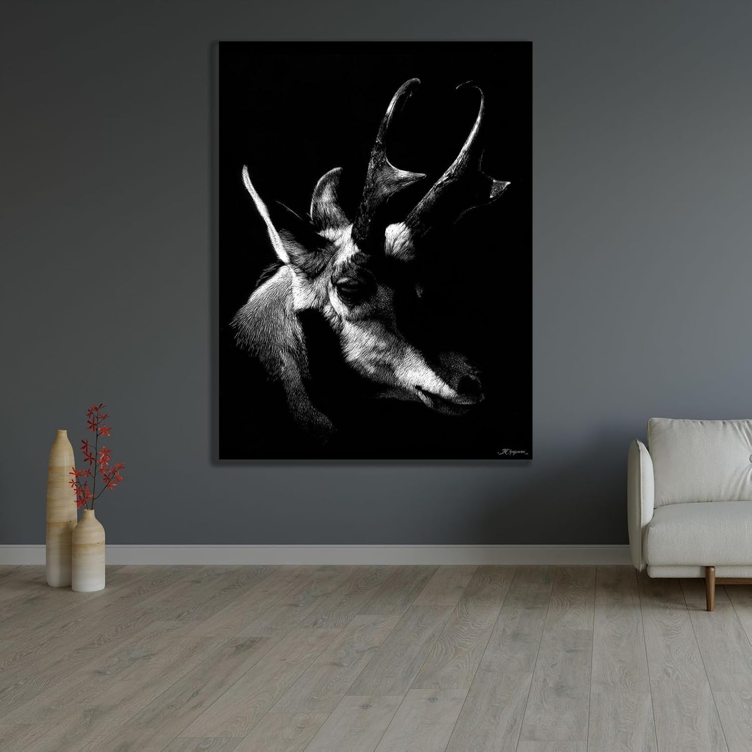 ArtDirect Wildlife Scratchboards II Unframed Art Print Giclee Poster by Chapman, Julie T. - Ready for Framing with Customization Sizes 8x10, 11x14, 15x20, 24x32, 36x48, and 45x60 Inches