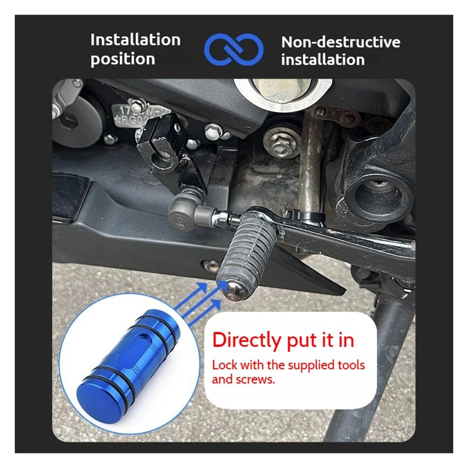 Estensore asta cambio moto Prolunga Per Leva Per MT03 MT10 MT-03 MT-10 MT 03 10 Prolunga Per Leva Del Cambio E Pedale Freno Posteriore Per Moto(MT10 Black)