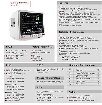 Multiparameter Patient Monitor, 12