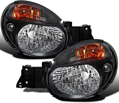 Ronnin - Fits 2002-2003 Subaru Impreza Replacement Halogen Headlights Assembly Pair | Black