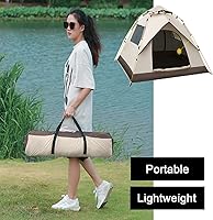 Vista 3 de Generic 2-4 Person Camping Dome Tent, Waterproof Windproof,Portable Tent Bag,Automatic Pop Up Camping Tent with 2 Doors and 2 Mesh