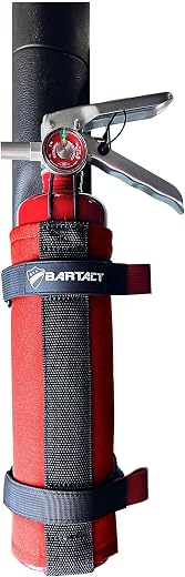 Bartact - 2.5 lb Roll Bar Fire Extinguisher Mount for Vehicle Holder, Adjustable Fire Extinguisher Holder Mount, US Made U...
