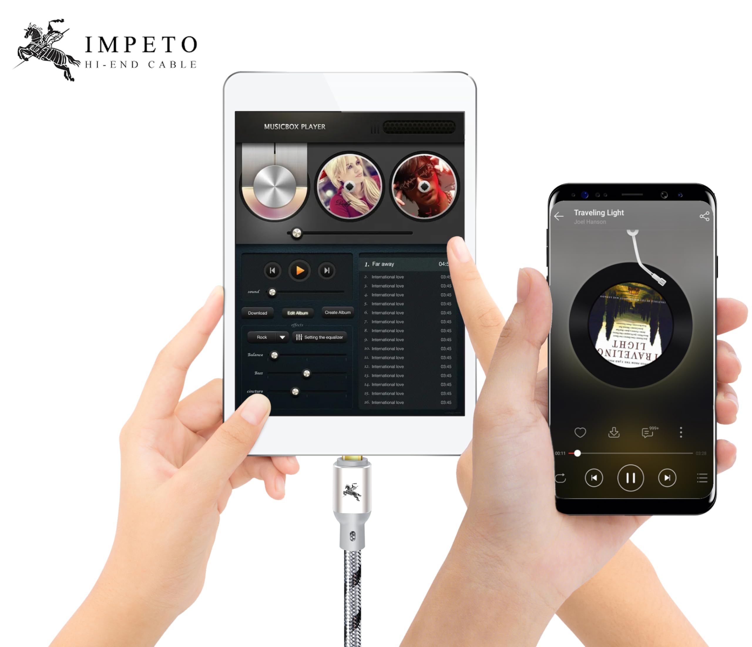 Impeto Cavo Stampante USB C a USB B Alta qualità Audiophile, Cavo decodificatore DAC ad alta velocità da USB tipo C a USB tipo B con MacBook Pro/Air iMac MateBook -3.0 m