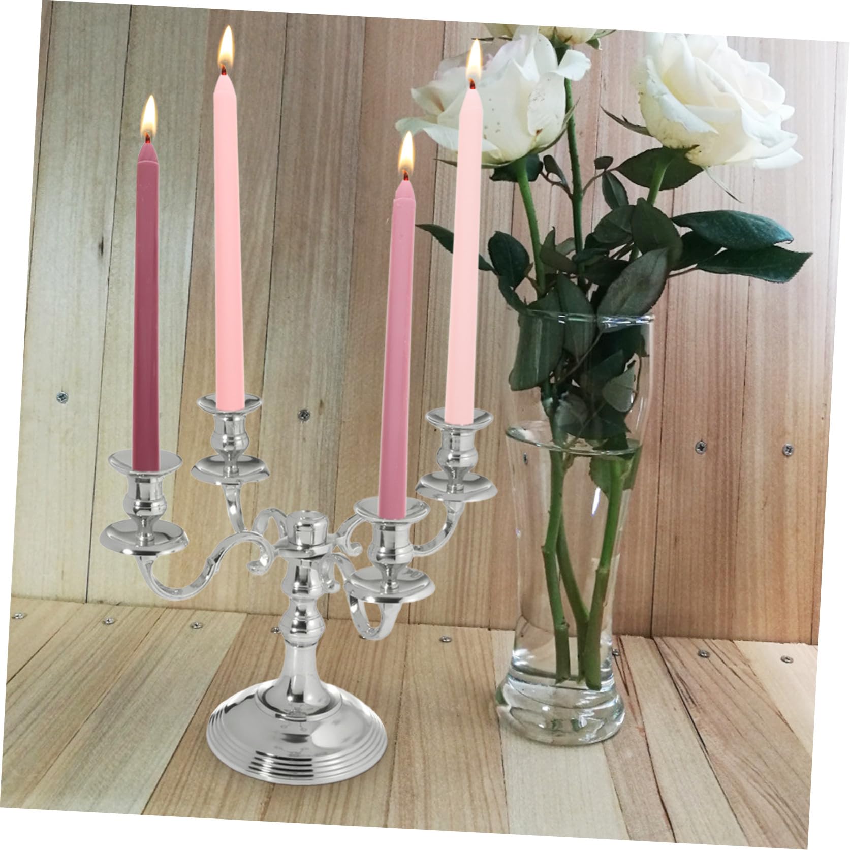 STOBAZA Candele Profumate 4 Pezzi Design a Palo lungo Materiali Ecocompatibili per Serate Romantiche e Decorazioni Casa