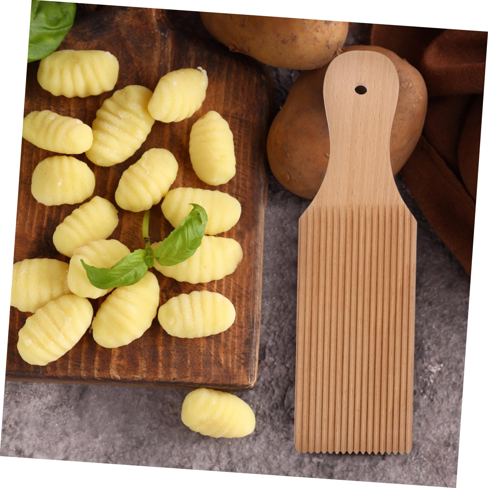 Roppa - Tagliere In Legno Per Pasta Fatta In Casa Con Set Di Strumenti - Mattarello E Pagaie Incluse, Superficie Antiaderente, Regalo Per Aspiranti Chef