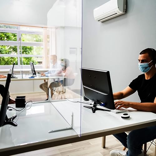 Miniatura 7 de Roowest 2 piezas de 36 x 48 pulgadas, hoja de acrílico transparente de 14 pulgadas de grosor, hoja de plexiglás de plástico cortado a medida, panel