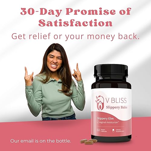 Miniatura 4 de V Bliss Corteza de olmo resbaladiza orgánica  Suplemento de humedad vaginal de acción rápida  Di adiós a la sequedad vaginal y hola a la humedad