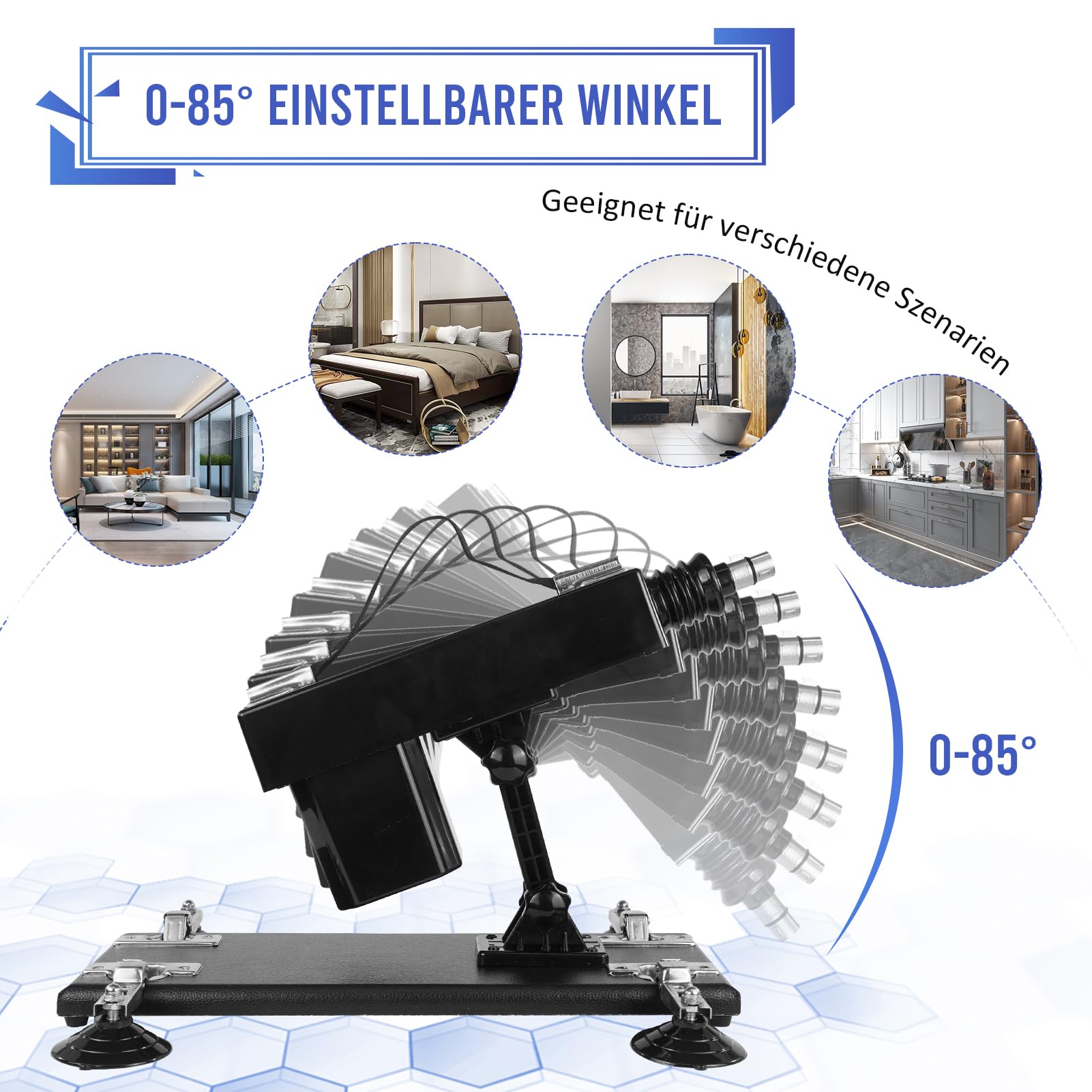 ANNGEOK Automatische Sexmaschine mit Dildo Zubehör für Mann und Frau, Fickmaschine 3 XLR-Stecker Liebesmaschine Sexspielzeug Maschinen (Aseu-003)