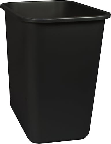 Miniatura 3 de Storex Cesta de basura mediana, 15 x 10.5 x 15 pulgadas, negro, caja de 6 (00710A06C)