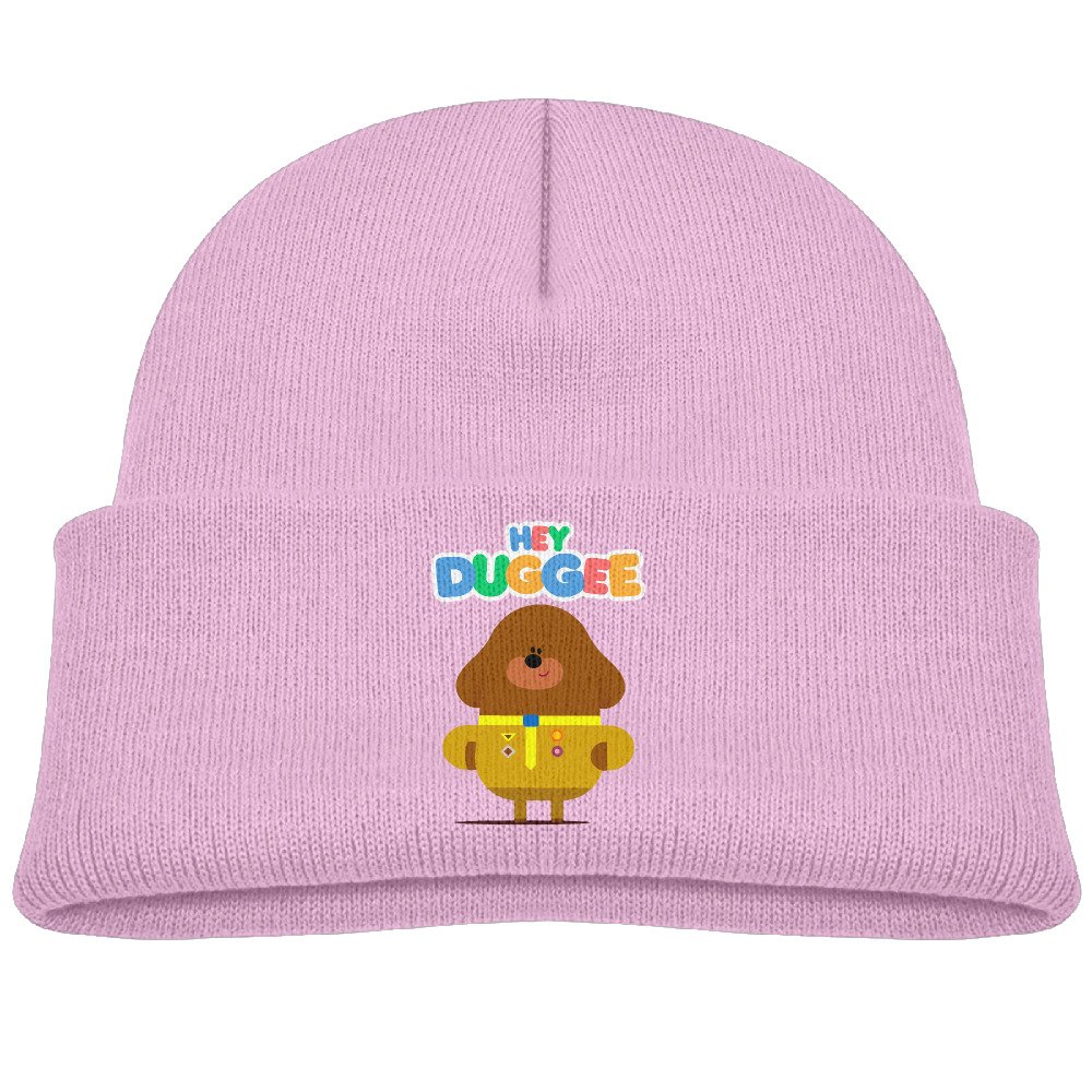 Smoother-Smith Kids Hey Duggee Boys Girls Knit Beanie Cap Skull Hat Warm One Size Pink      Apparel