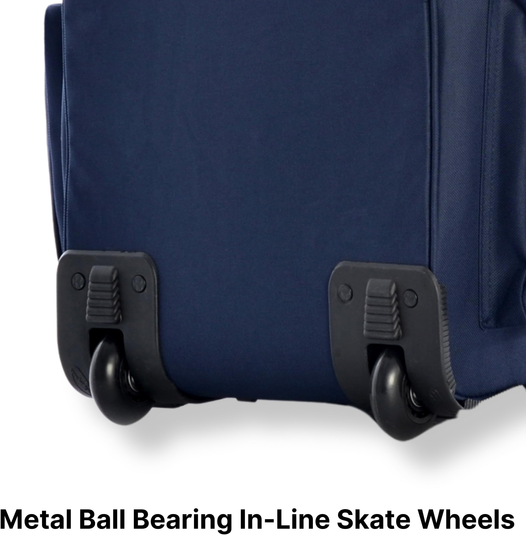 Olympia U.S.A. 8 Pockets Wheeled Rolling Duffel Bag Water Resistant Luggage Lightweight Travel Suitcase with Retractable Handle, Navy, 22 Inch, 8 Pocket Rolling Duffel Bag