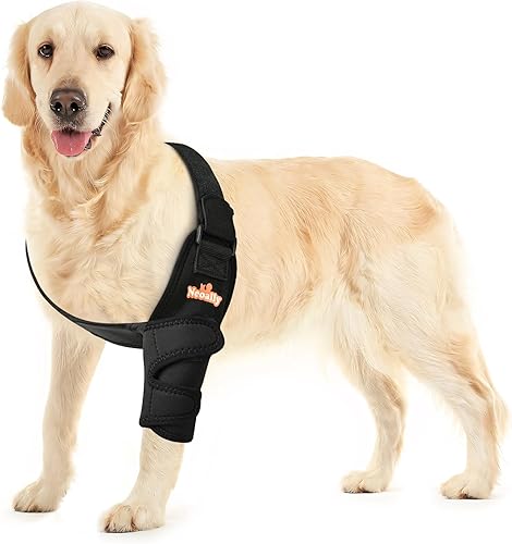 Miniatura 8 de NeoAlly Almohadillas protectoras para coderas de perro para codo canino y hombro para higroma de codo, displasia, osteoartritis, callos en el codo,