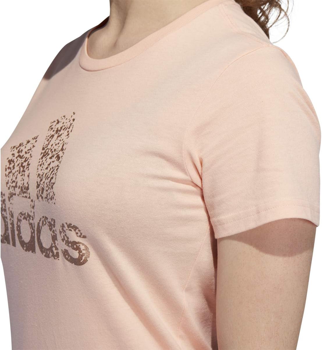 adidas Basic Badge of Sport Tee (Glow Pink, Small)