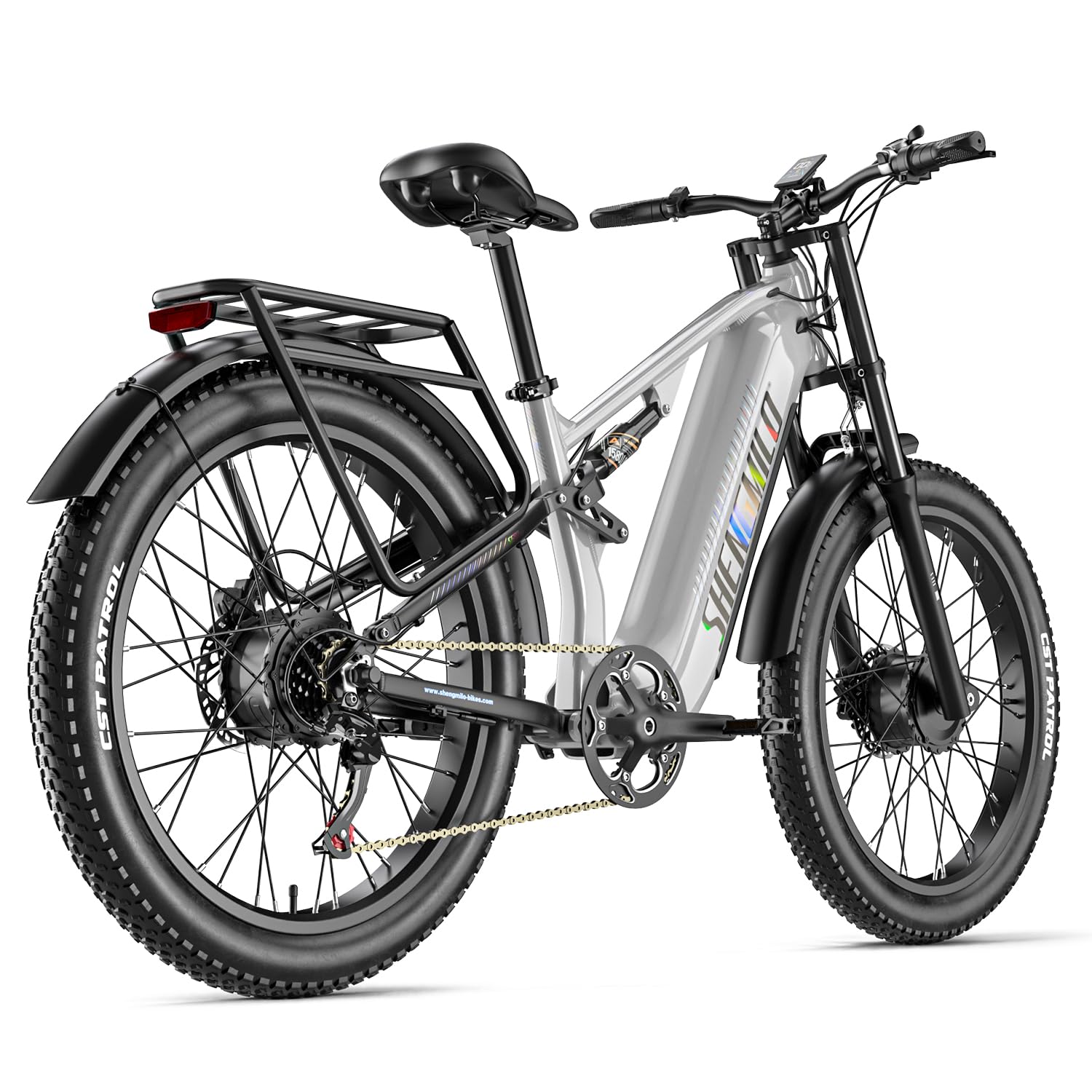 shengmilo S600pro Doppelmotor Elektro-Mountainbike, 48V25AH Batterie 7 Gang Ölbremse ebike, Dual Shock Elektrofahrrad, DREI Fahrmodi