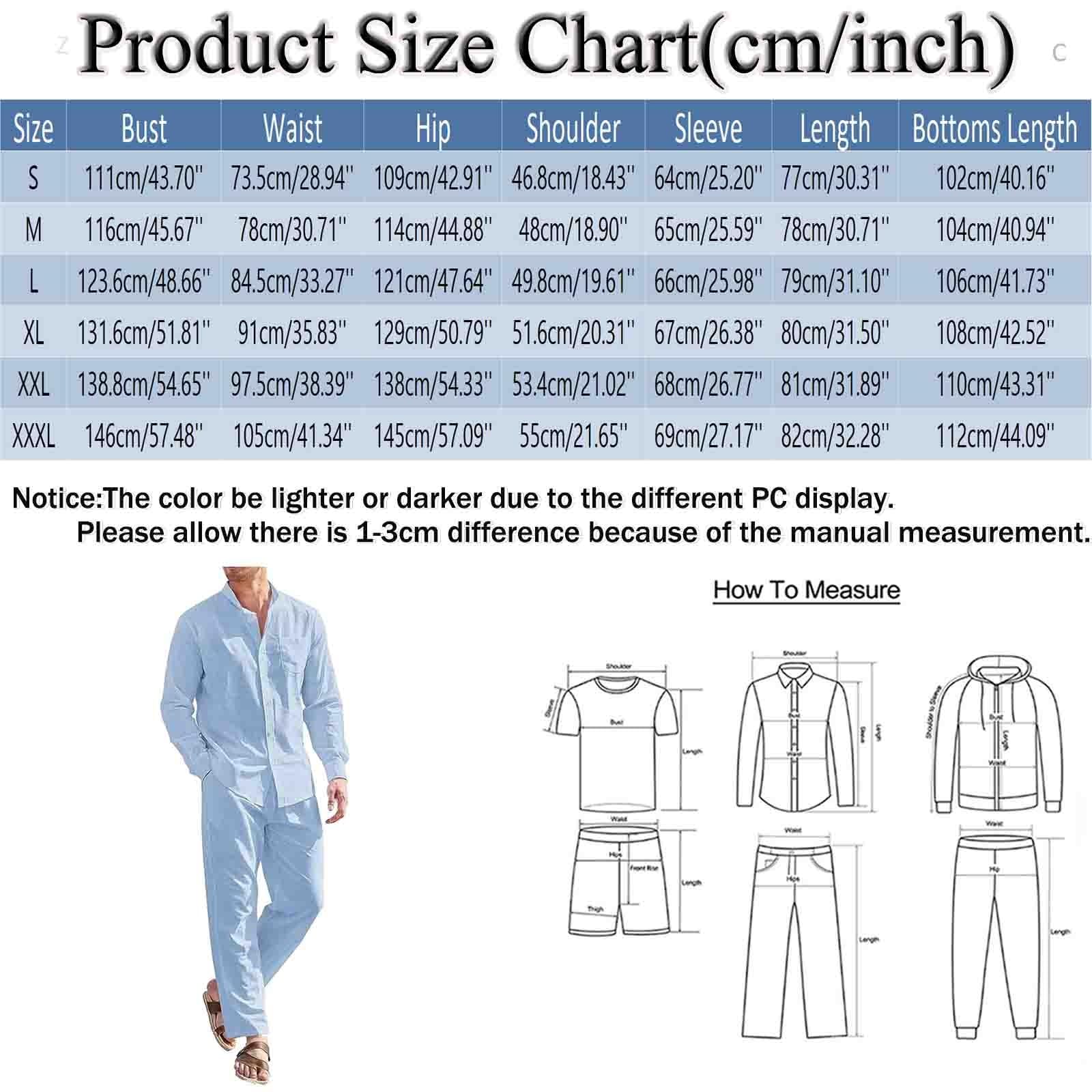 Vestito estivo da uomo, lungo, in cotone, lino, con bottoni, in mussola e pantaloni da spiaggia, traspirante, per il tempo libero, comodo, da jogging, tuta sportiva, tinta unita