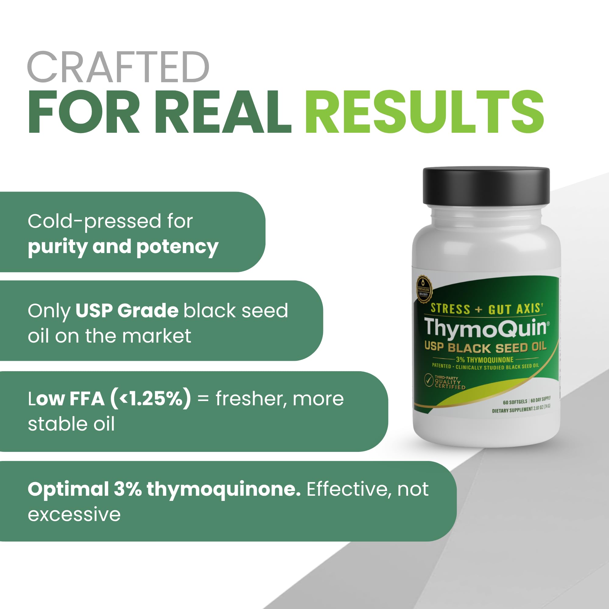 Organic Cold-Pressed Black Seed Oil Capsules for Skin, Joint, Metabolic & Immune Health | USP-Grade Pure Nigella Sativa with 3% Thymoquinone | Non-GMO Black Cumin Seed Oil, 60 Softgel — Amazon image 3